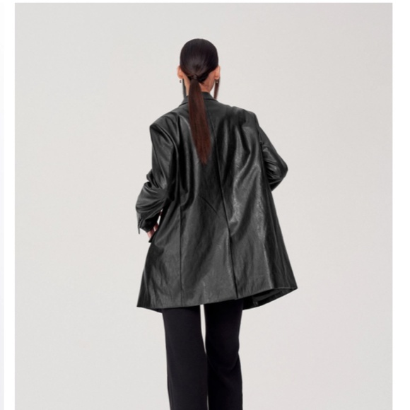 Blazer Jacket in Eco Leather - Picture 2 of 3